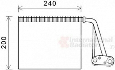 VAN WEZEL 4300v566 -  Испаритель, кондиционер